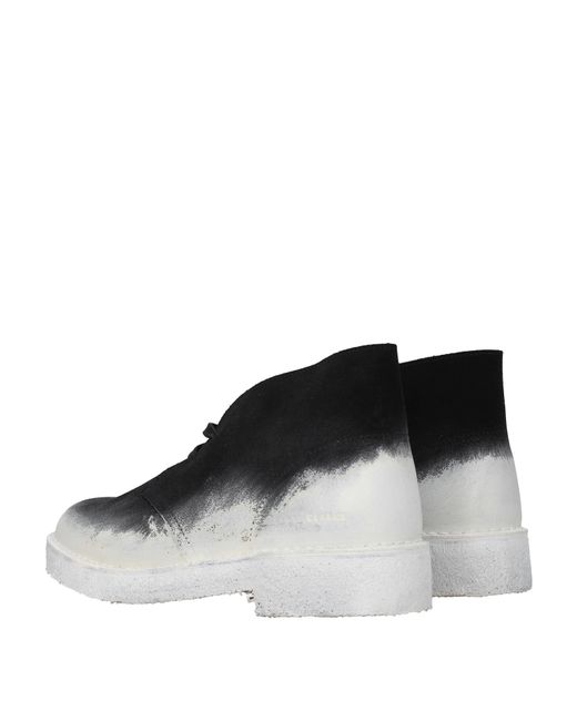Clarks Black Stivaletti Uomo Camoscio Nero/Gesso for men