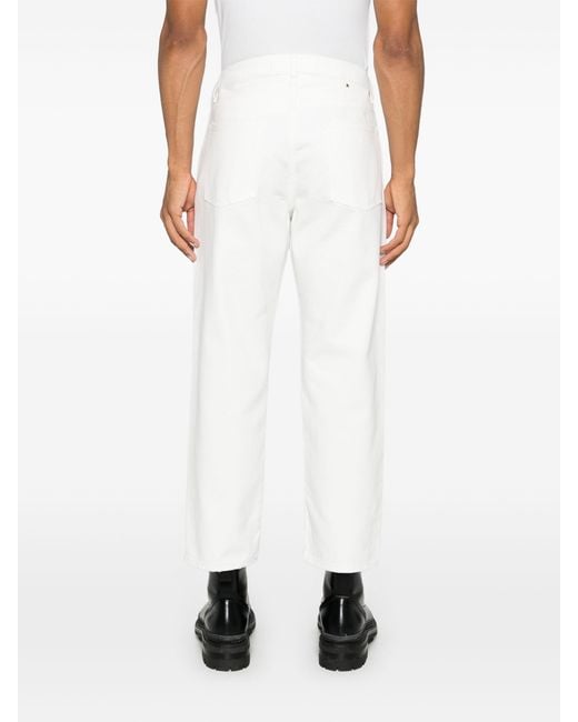Golden Goose Deluxe Brand White Loose Fit Denim Jeans for men