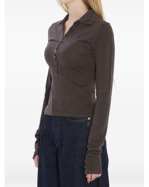 Jacquemus Brown Braune T-Shirts Und Polos