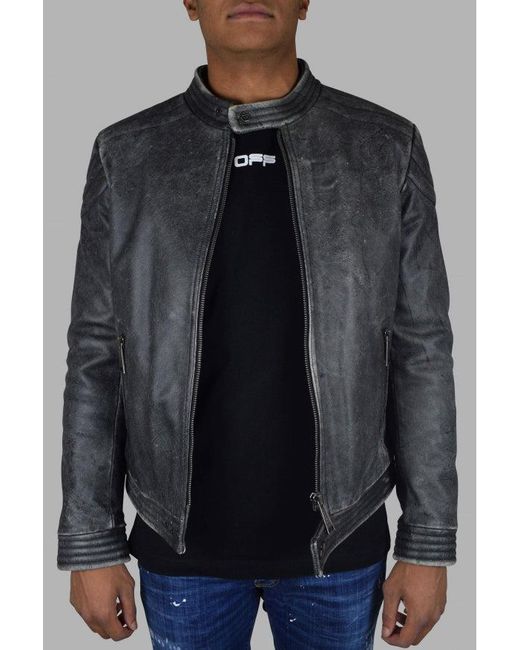 Philipp Plein Biker Jacket in het Black