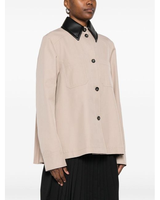 SPORTMAX PRE Natural Cotton Blend Trench Coat