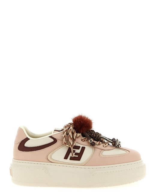 Fendi Brown ' Match' Sneakers
