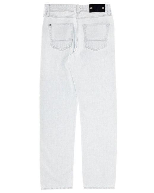 Stone Island White Cotton Slim-Fit Jeans for men