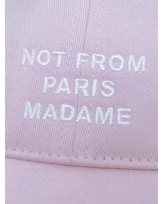 Drole de Monsieur Purple Casquette Slogan