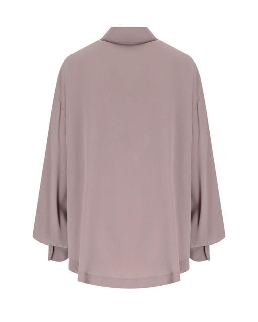 FEDERICA TOSI Purple Mauve Oversize Shirt