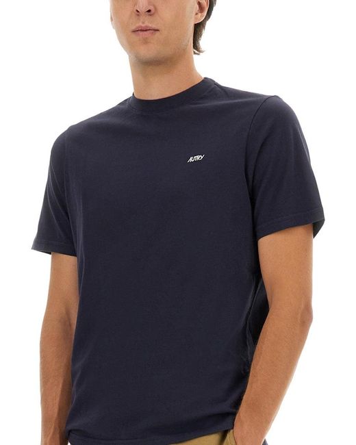 Autry Blue T Shirt With Logo