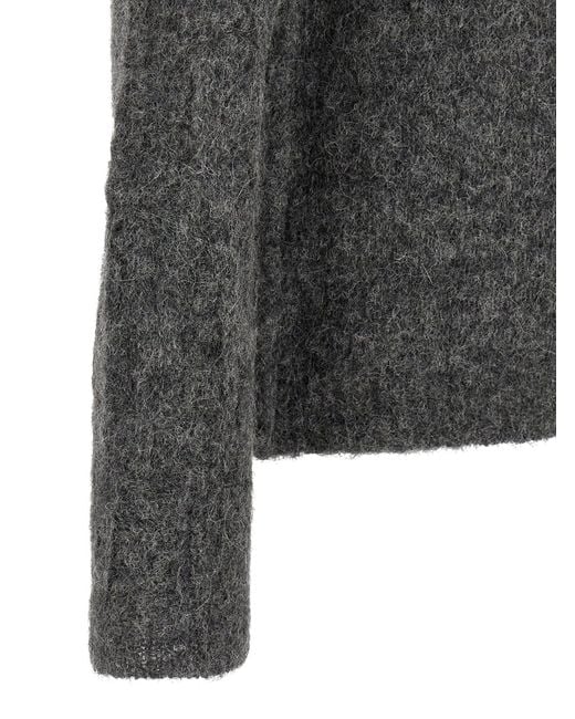 Thom Krom Alpaca Wollen Trui in het Gray voor heren