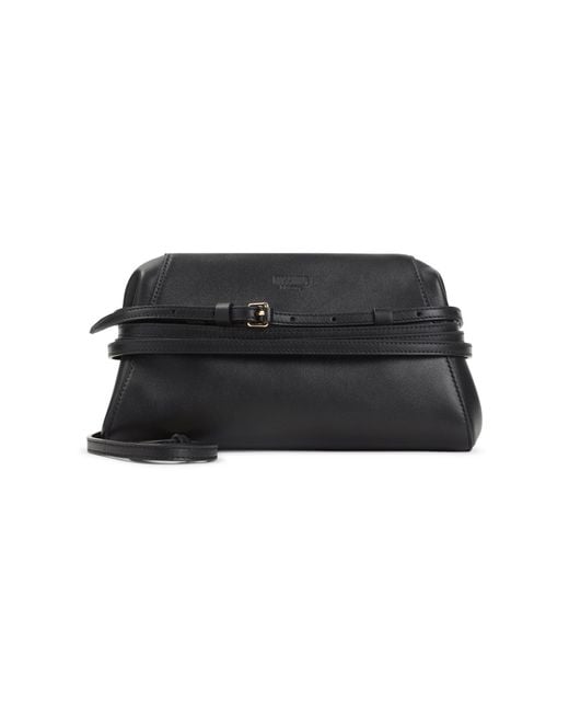 Moschino Black Belted Shoulder Bag