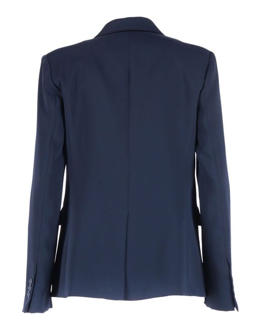 P.A.R.O.S.H. Blue Single Breasted Jacket