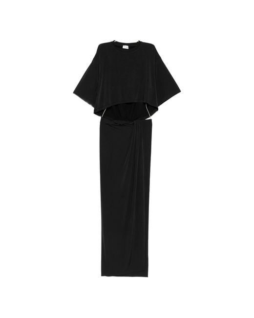 ANDAMANE Orange Anja Cut Out Tshirt Maxi Dress