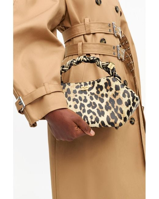 Ganni Blue Leopard Mini Bou Bag