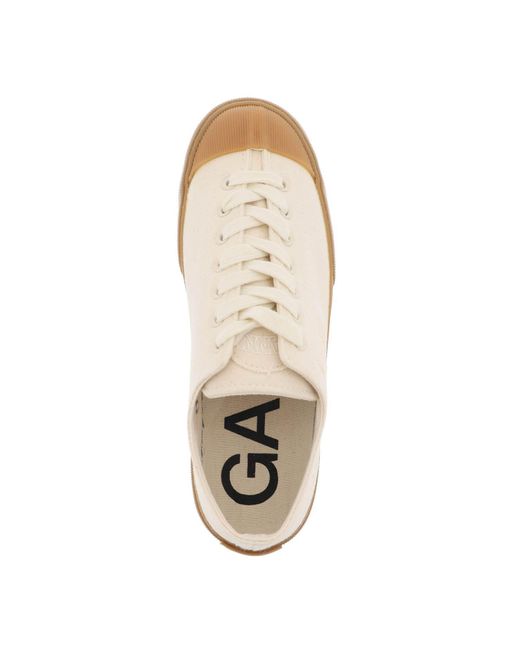 Ganni Classic Low Top Sneaker in het White