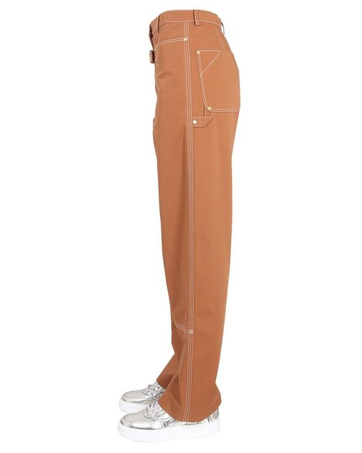 Stella McCartney Brown Pants With Buckle