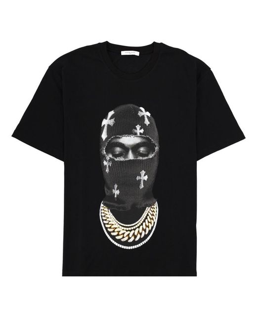 Ih Nom Uh Nit Black "Mask Crosses" T-Shirt for men