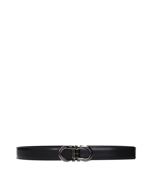 Ferragamo Black Belts Leather