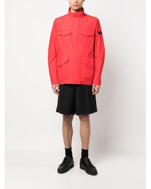 Peuterey Red Metal Blouson Jacket for men