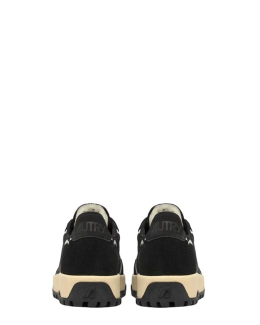 Autry Wildpace Lage Sneakers In Zwart Gaas En Suede in het Black voor heren