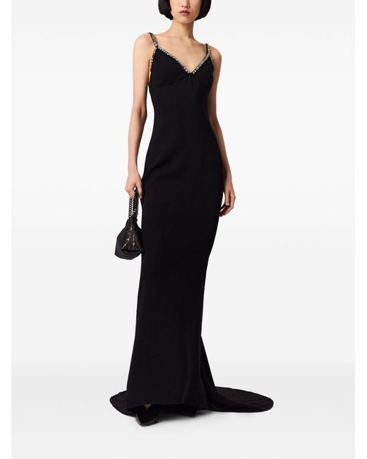 Stella McCartney Black Embellished Long Dress