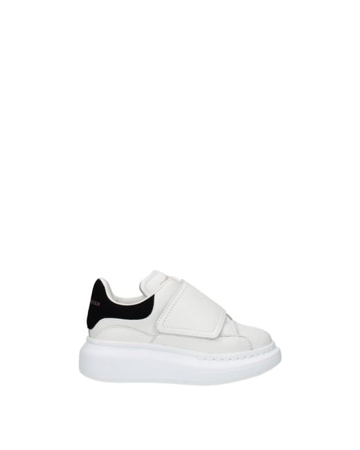 McQueen White Idee Regalo Sneakers Kids Uomo Pelle Bianco/Nero