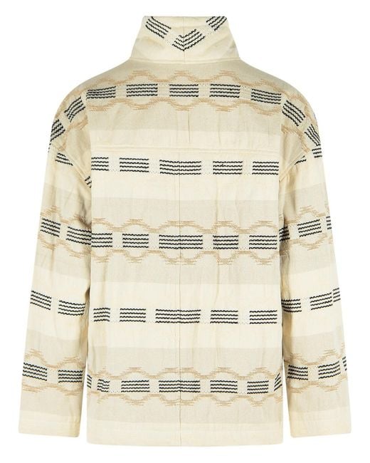 Isabel Marant Natural 'Quayla' Cotton Blend Jacket