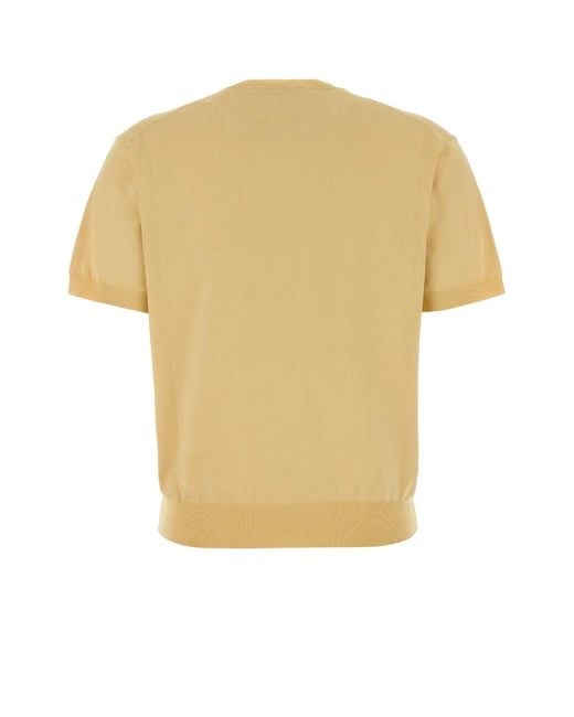 Prada Yellow Knit T-Shirt