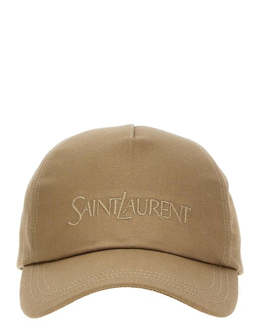 Saint Laurent Natural Baseball Cap for men