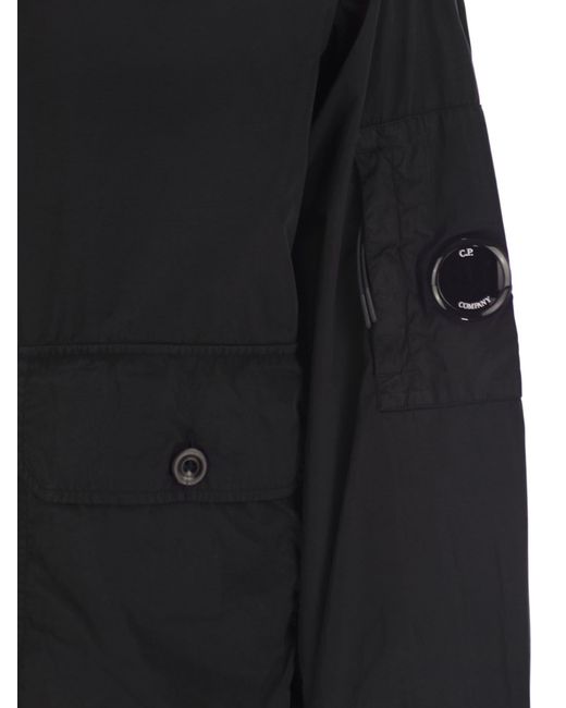 C P Company Chrome R Light Jacke mit Objektiv in Black für Herren