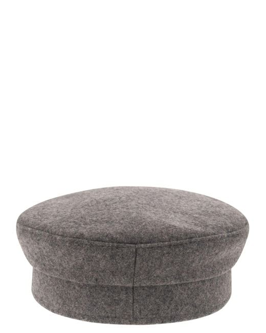 Ruslan Baginskiy Baker Boy Wol Blend Hat in het Gray