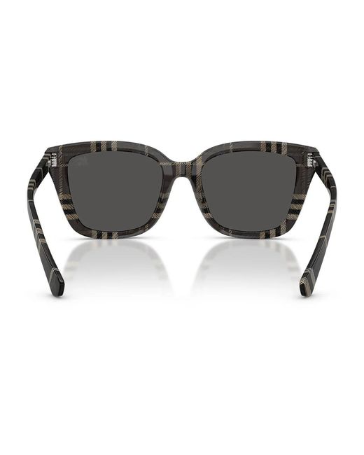 Burberry Zonnebril Be4487 419987 Geruit Grijs/donkergrijs Dames in het Gray