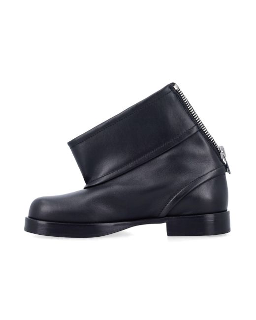 J.W. Anderson Blue JW Anderson flache Schuhe schwarz