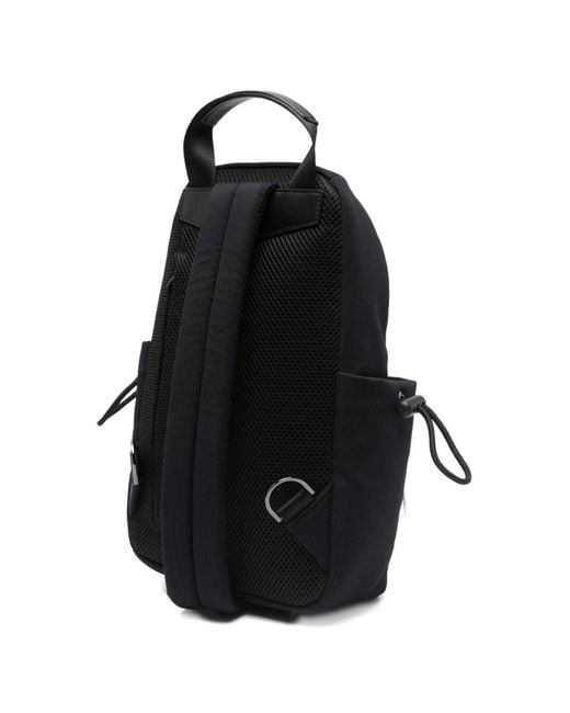 Emporio Armani Rucksack Mit Logo-Patch in Black für Herren