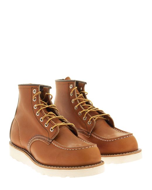 Red Wing Brown Classic Moc 875 Lace Up Boot