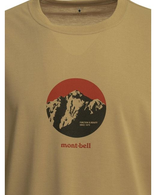 Montbell Green Polyester T-Shirt
