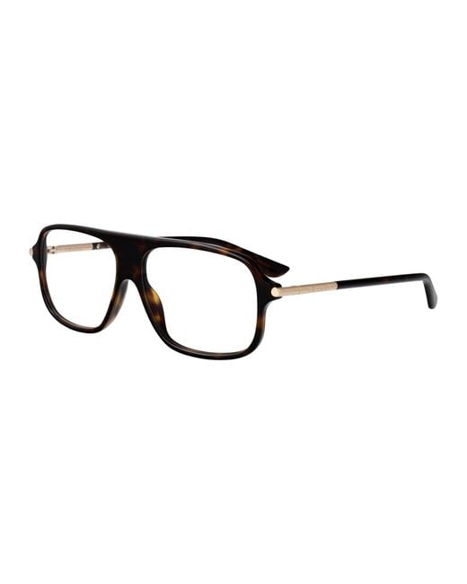 McQueen Black Aviator Optical Am0555 O 002
