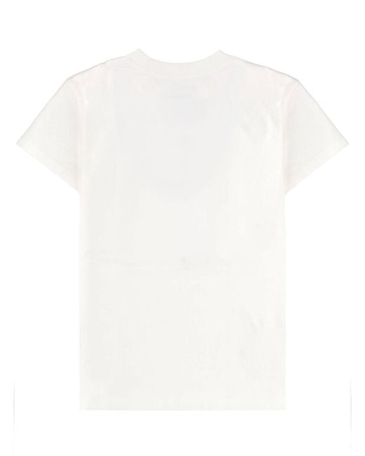 MM6 by Maison Margiela White T Shirt With Logo