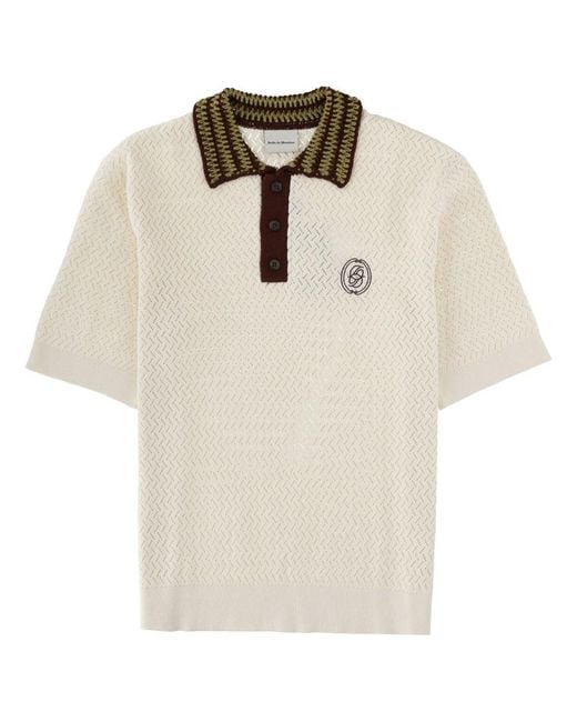 Drole de Monsieur Natural Polo "Maille A Journé D Miroir"