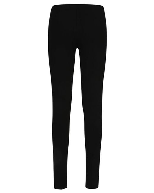 EA7 Black Cotton Leggings