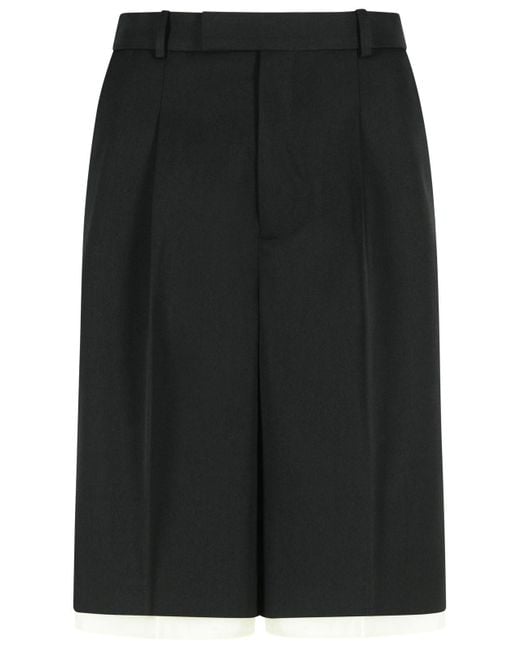Rohe Bermuda -shorts In Zwarte Maagdwolmix in het Black