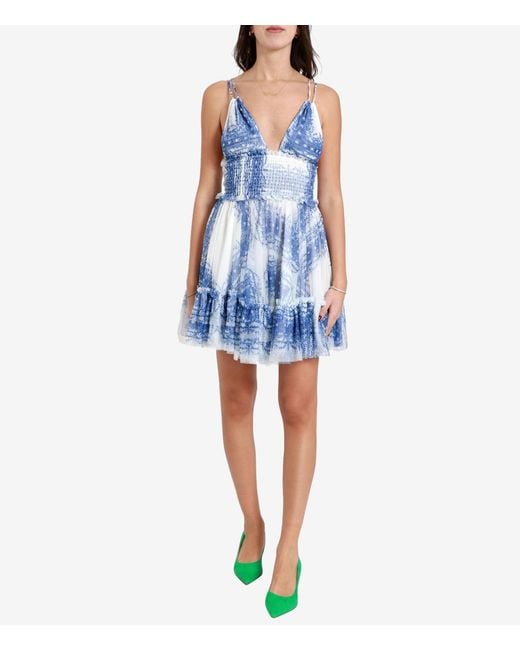 PHILOSOPHY BY LORENZO SERAFINI Blue Dresses
