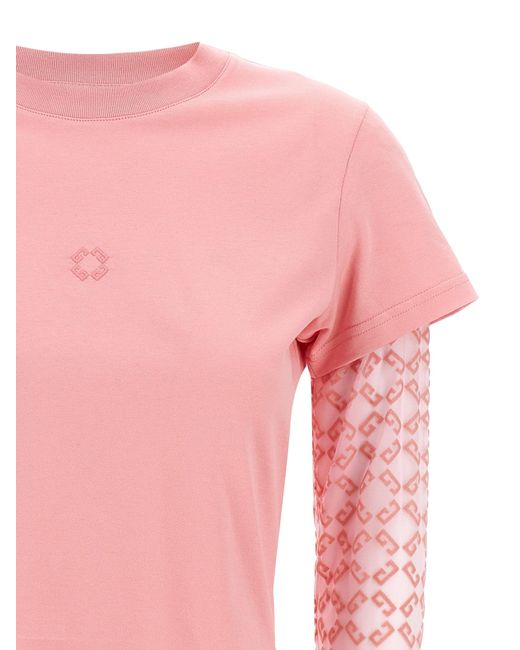 'recortada' camiseta Givenchy de color Pink