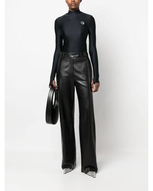 Coperni Black Second Skin Turtleneck