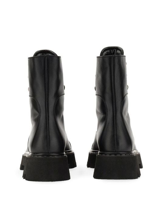 Nicholas Kirkwood Black Pearlogy Combat Boots