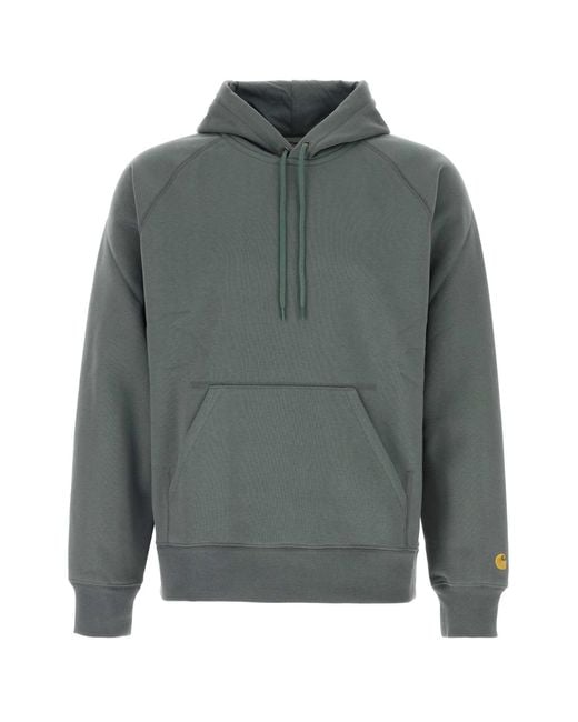 Carhartt Gray Solid Hoodie for men