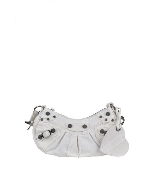 Balenciaga White Tasche Cagole XS