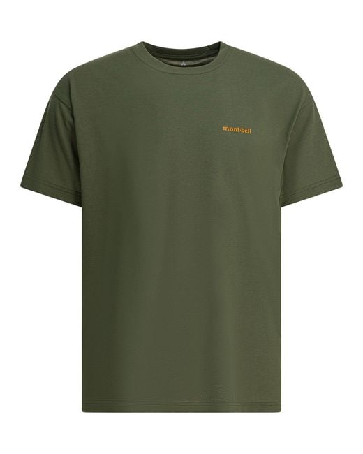Montbell T-shirts Green for men