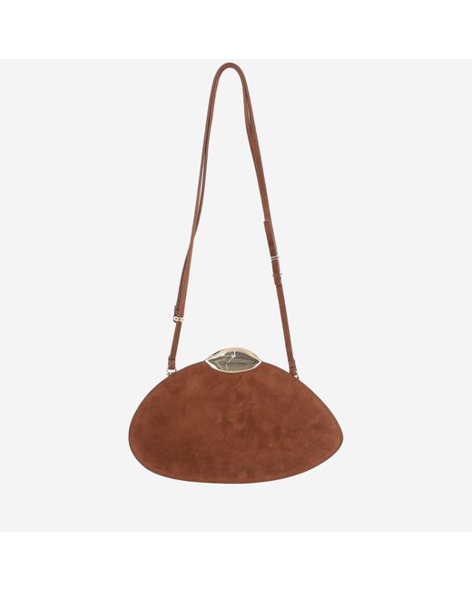 Belle de Jour Suede Bag Benedetta Bruzziches de color Brown