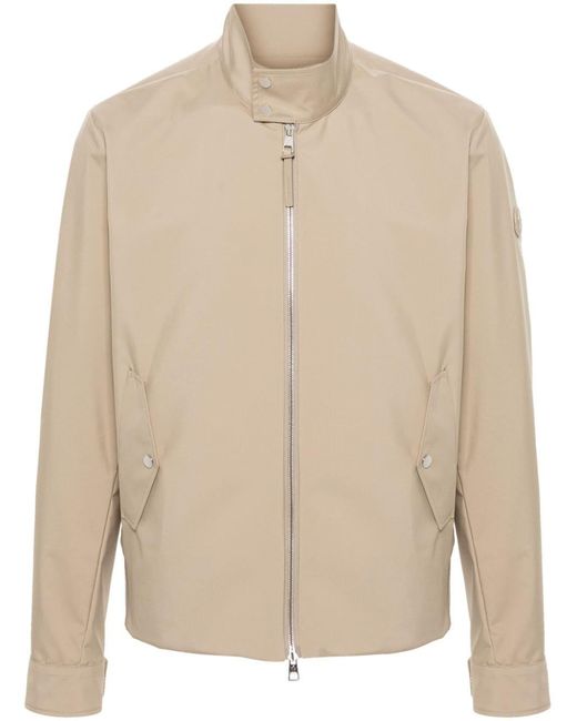 Moncler Natural Chaberton Appliqué-Logo Jacket
