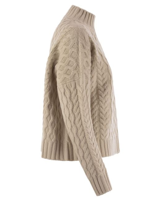 Week-end Max Mara Yard Pull boxy en fil en laine Weekend by Maxmara en coloris Natural