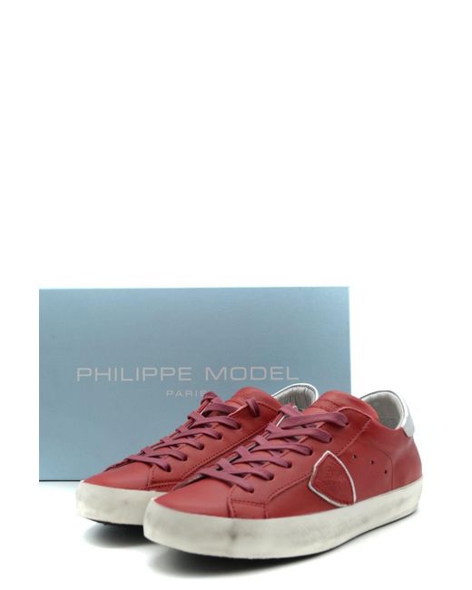 Philippe Model Red Sneakers Rot