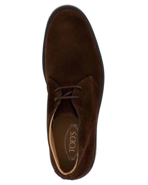 Tod's Brown Suede Boots for men